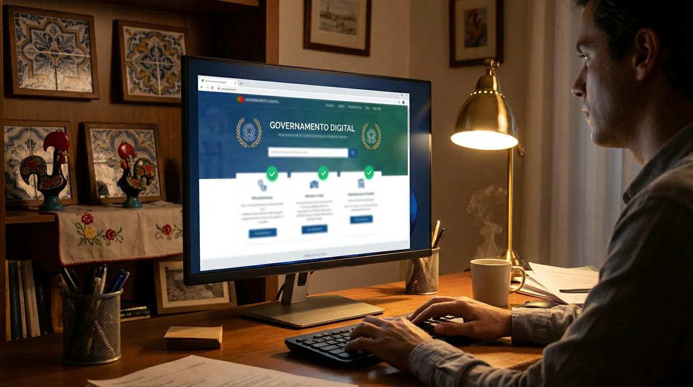 Verificação de licença SRIJ num ecrã de computador com lista de operadores autorizados